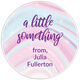 Pink and Blue Marble Round Gift Stickers in a Jar Image 2 of 2